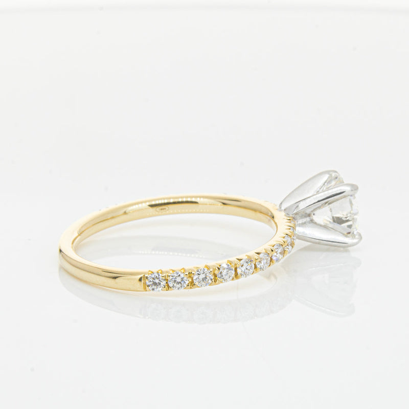 18ct Yellow Gold 1.01ct Diamond Comet Ring-Ring-Walker & Hall
