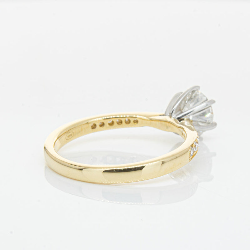 18ct Yellow Gold 1.00ct Diamond Zenith Ring-Ring-Walker & Hall