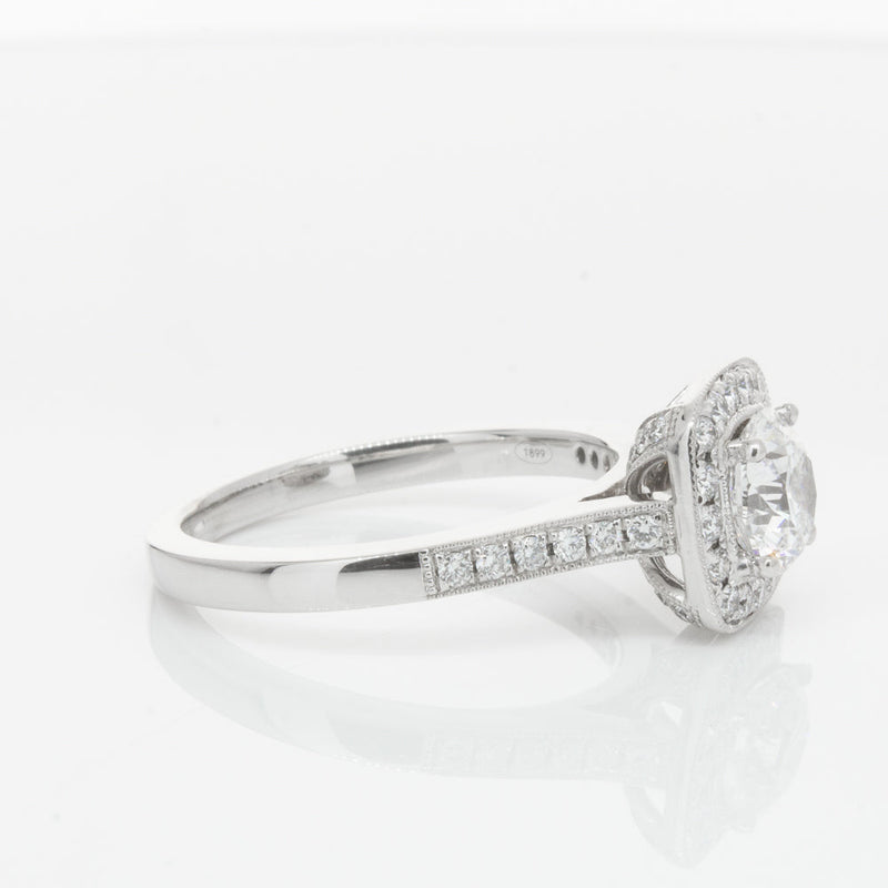 18ct White Gold 1.00ct Diamond Aurora Ring-Ring-Walker & Hall