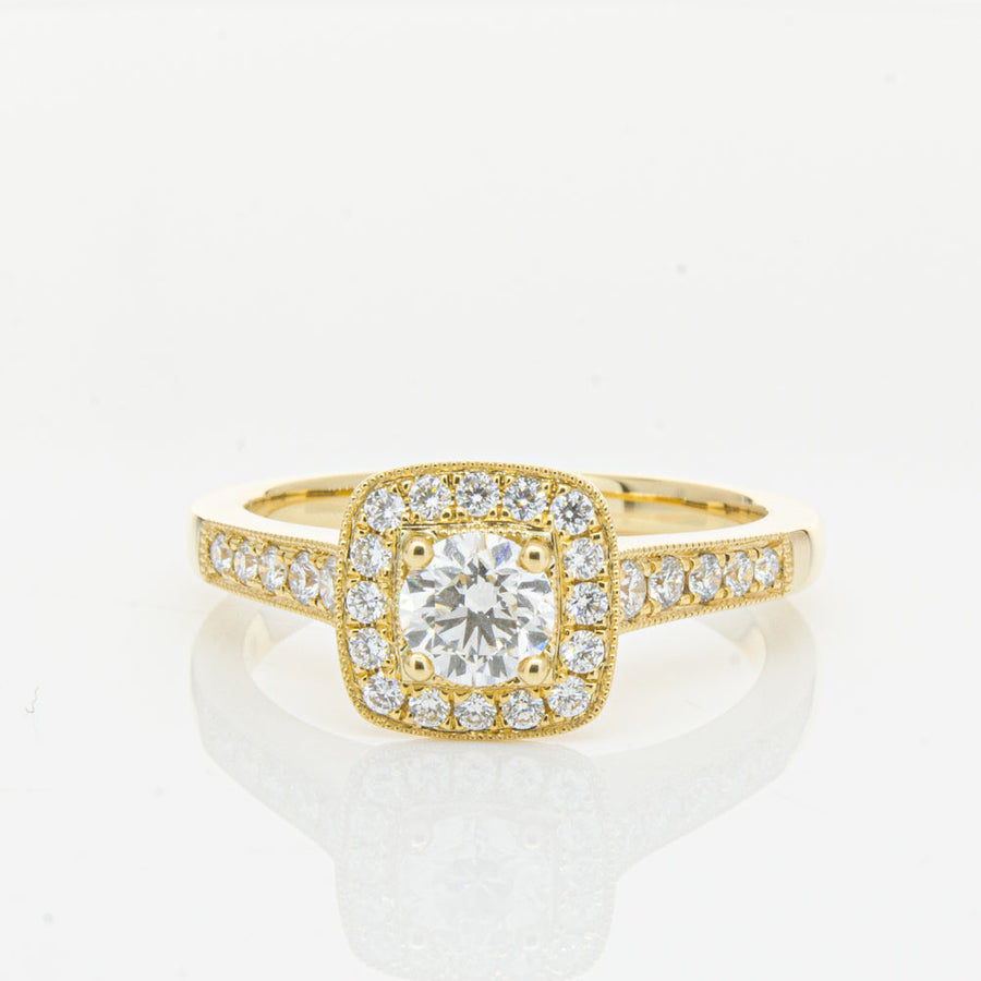 18ct Yellow Gold .45ct Diamond Aurora Ring-Ring-Walker & Hall