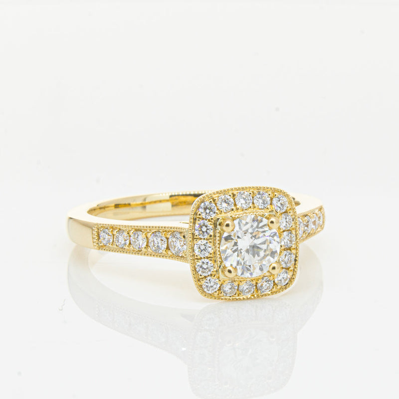 18ct Yellow Gold .45ct Diamond Aurora Ring-Ring-Walker & Hall
