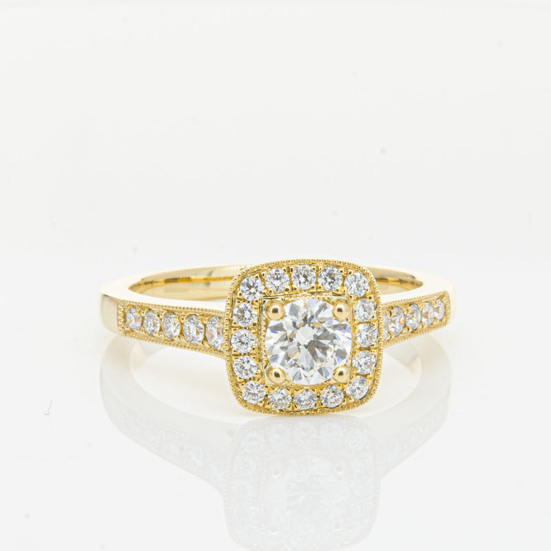 18ct Yellow Gold .45ct Diamond Aurora Ring-Ring-Walker & Hall