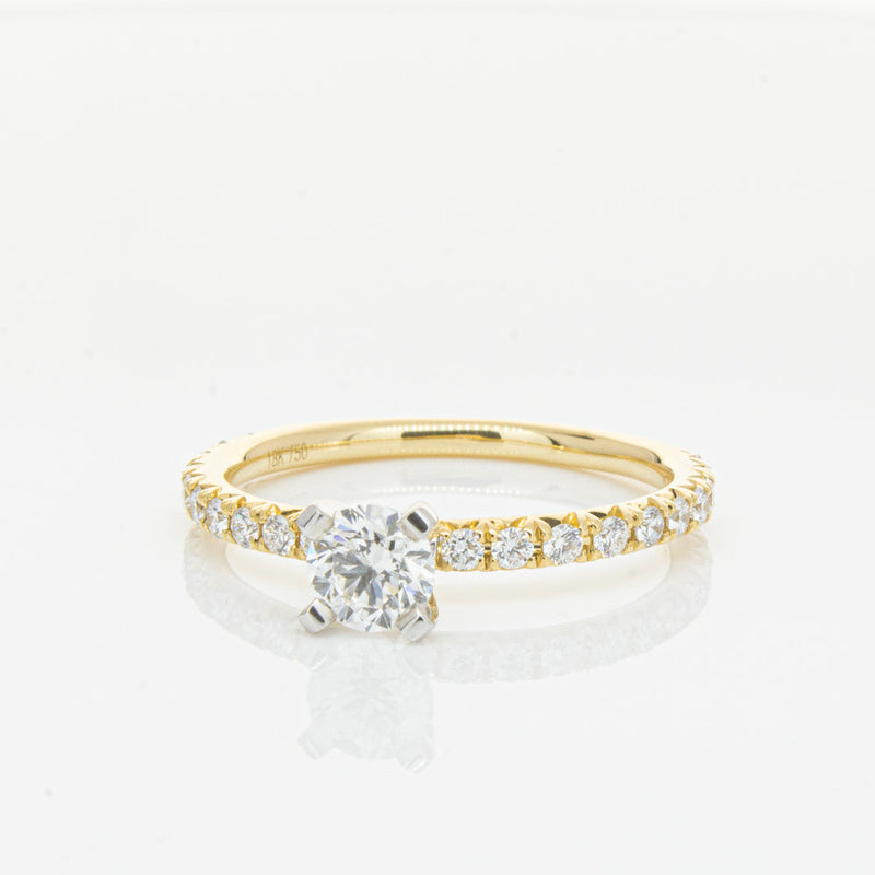 18ct Yellow Gold .43ct Diamond Comet Ring-Ring-Walker & Hall