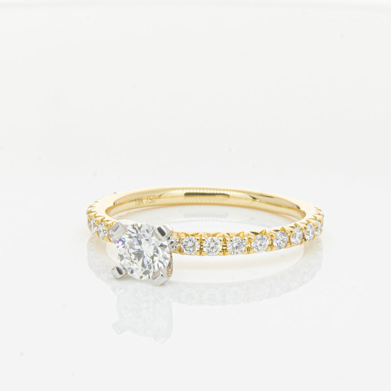 18ct Yellow Gold .43ct Diamond Comet Ring-Ring-Walker & Hall