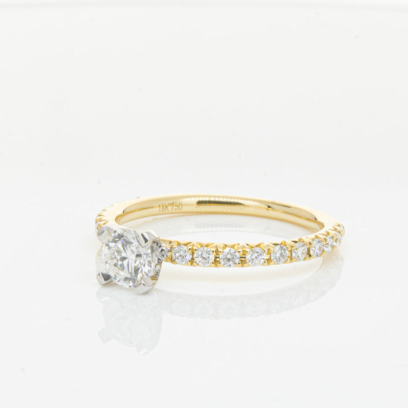 18ct Yellow Gold .43ct Diamond Comet Ring-Ring-Walker & Hall