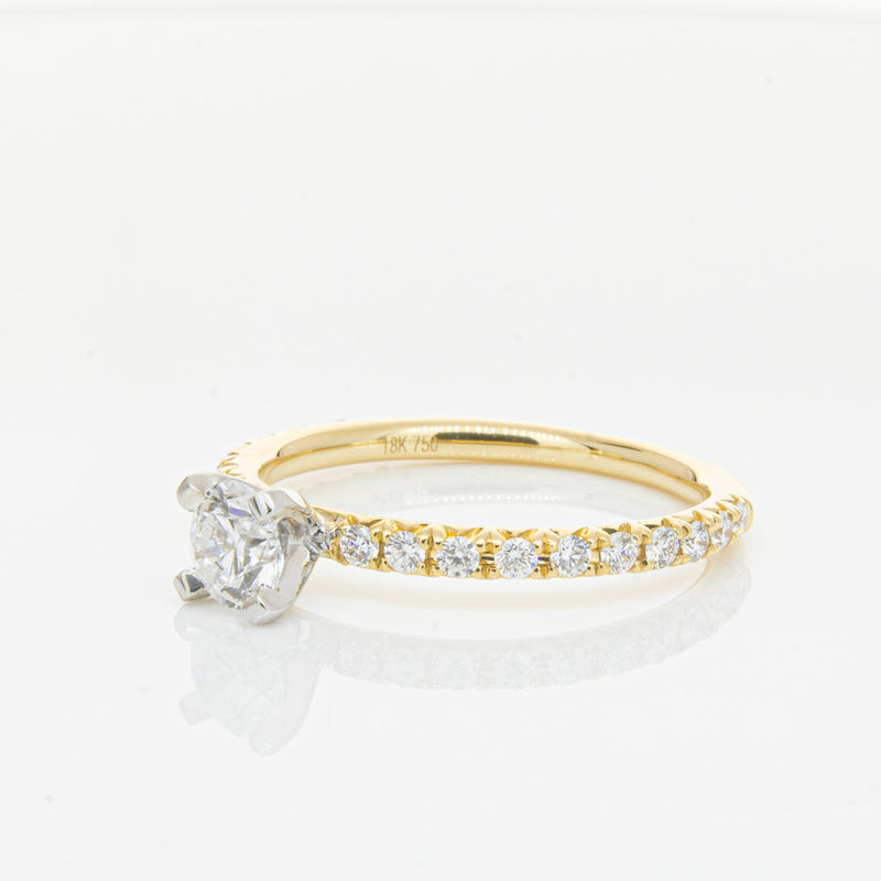 18ct Yellow Gold .43ct Diamond Comet Ring-Ring-Walker & Hall