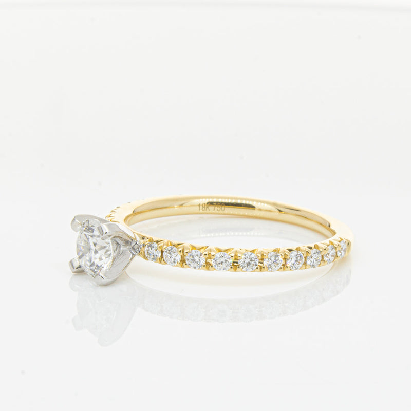 18ct Yellow Gold .43ct Diamond Comet Ring-Ring-Walker & Hall
