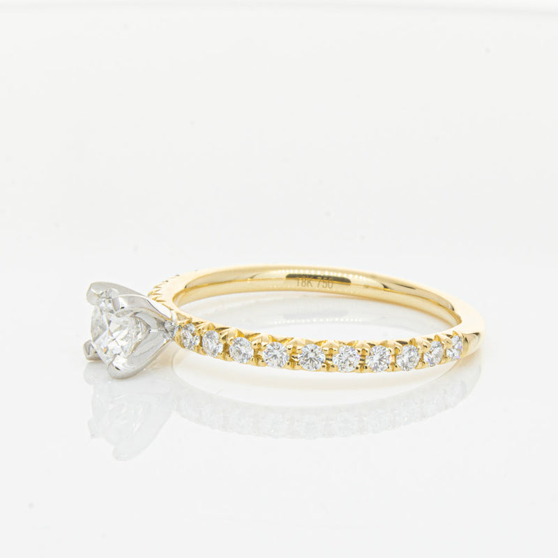 18ct Yellow Gold .43ct Diamond Comet Ring-Ring-Walker & Hall