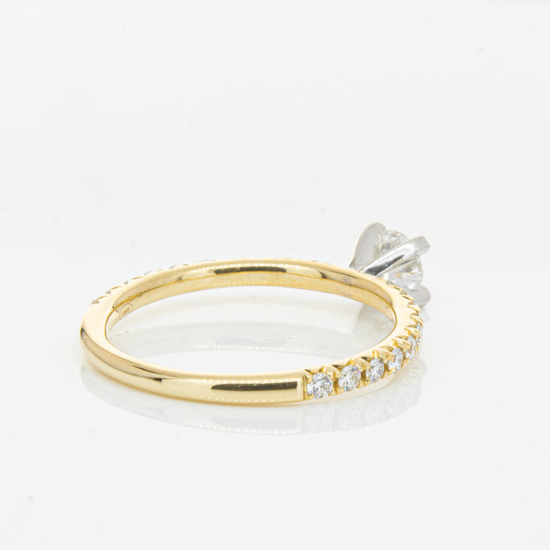 18ct Yellow Gold .43ct Diamond Comet Ring-Ring-Walker & Hall