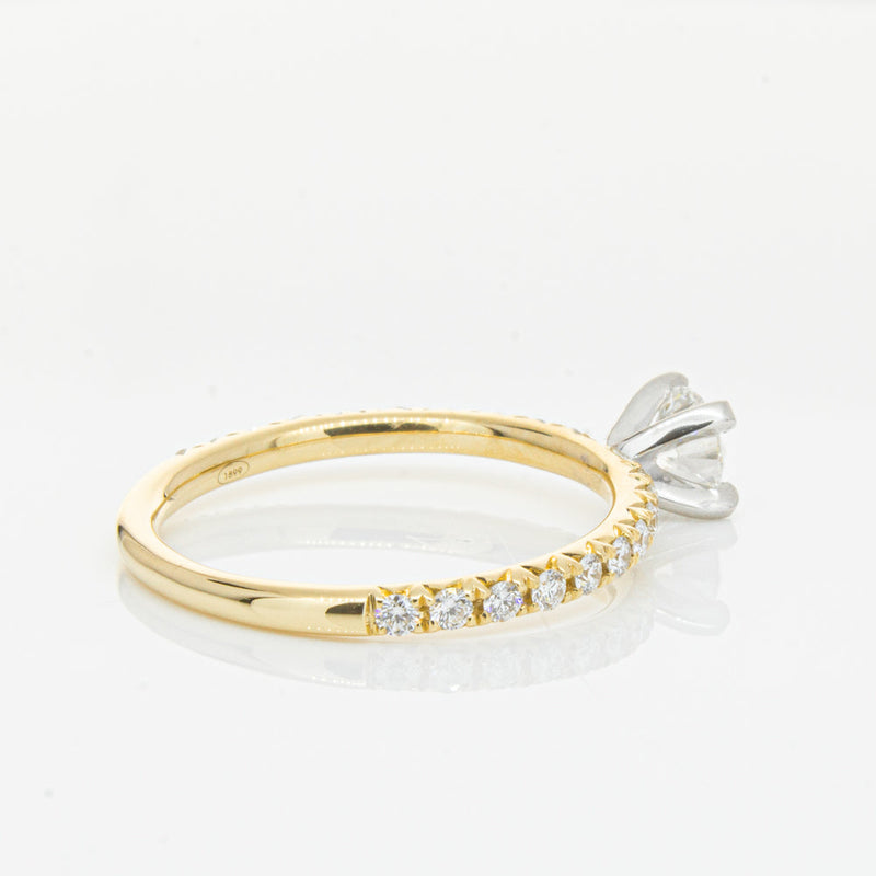 18ct Yellow Gold .43ct Diamond Comet Ring-Ring-Walker & Hall