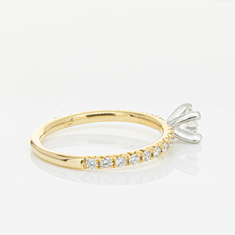 18ct Yellow Gold .43ct Diamond Comet Ring-Ring-Walker & Hall