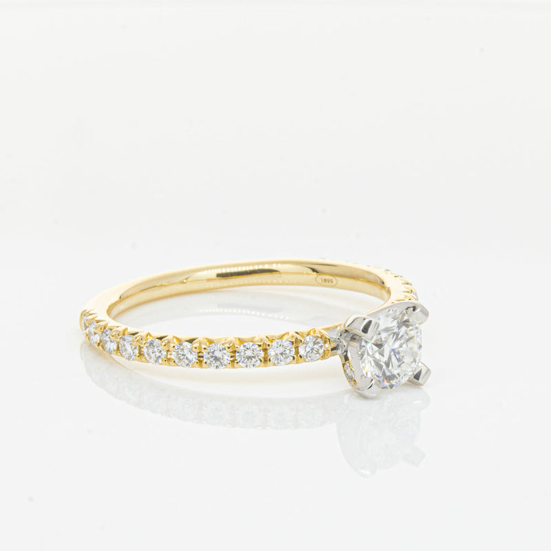 18ct Yellow Gold .43ct Diamond Comet Ring-Ring-Walker & Hall