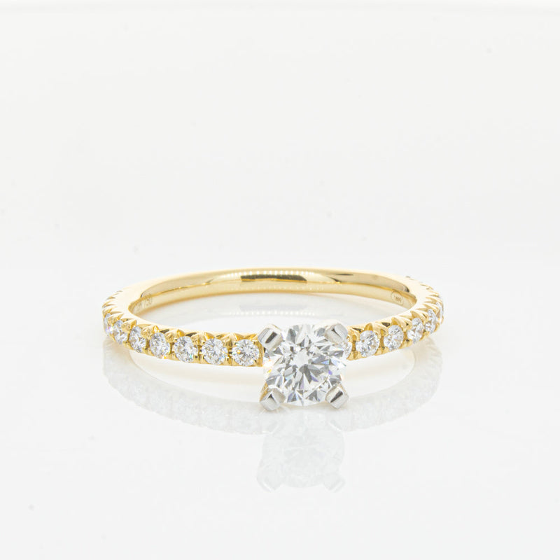 18ct Yellow Gold .43ct Diamond Comet Ring-Ring-Walker & Hall