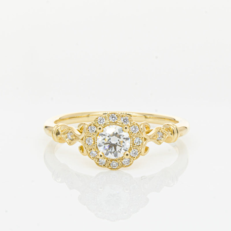 18ct Yellow Gold .30ct Diamond Versailles Ring-Ring-Walker & Hall