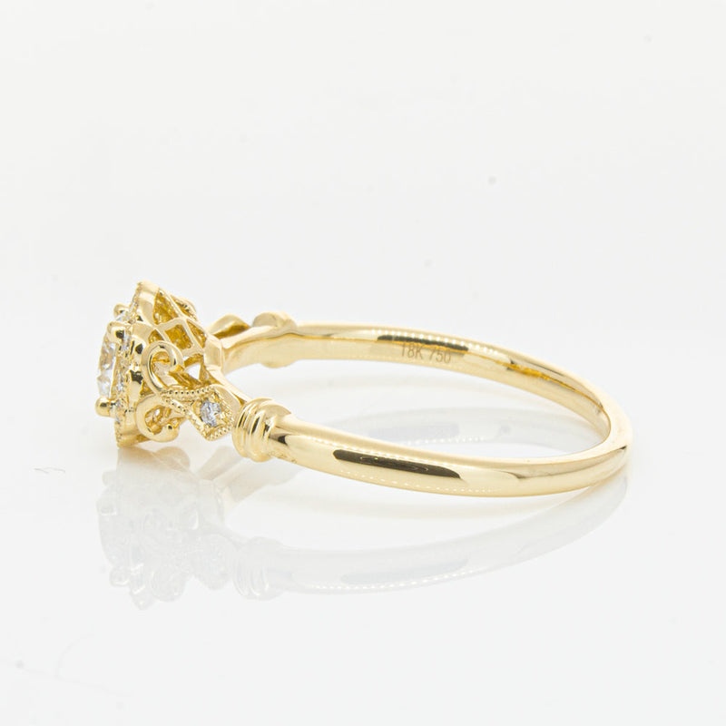 18ct Yellow Gold .30ct Diamond Versailles Ring-Ring-Walker & Hall