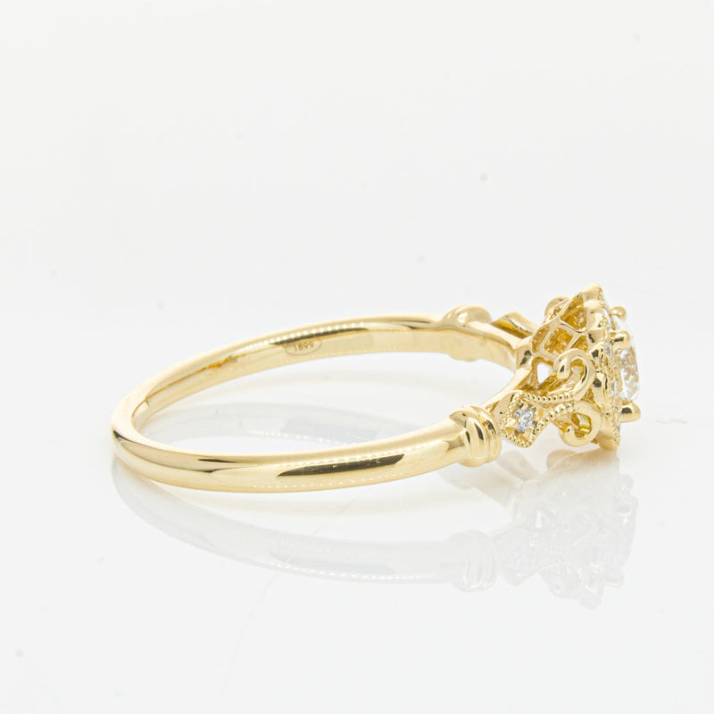 18ct Yellow Gold .30ct Diamond Versailles Ring-Ring-Walker & Hall