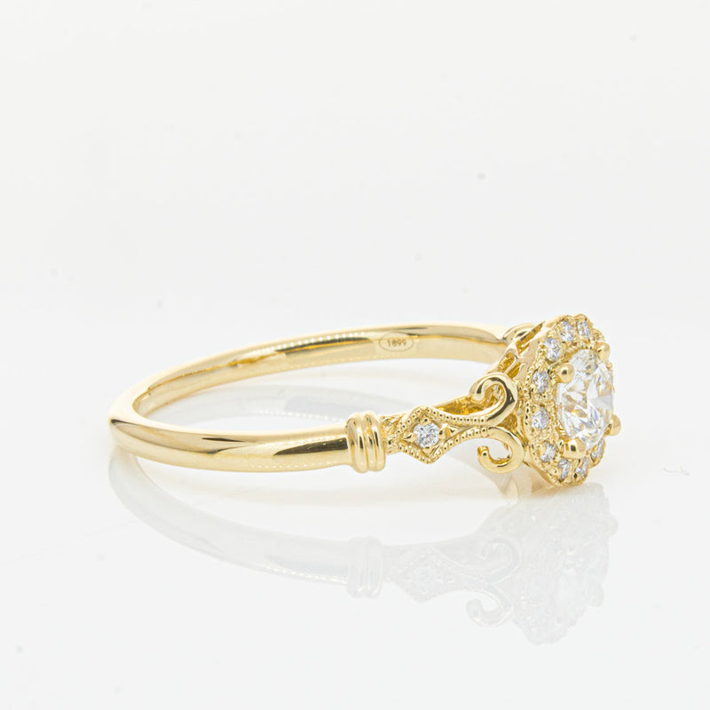 18ct Yellow Gold .30ct Diamond Versailles Ring-Ring-Walker & Hall