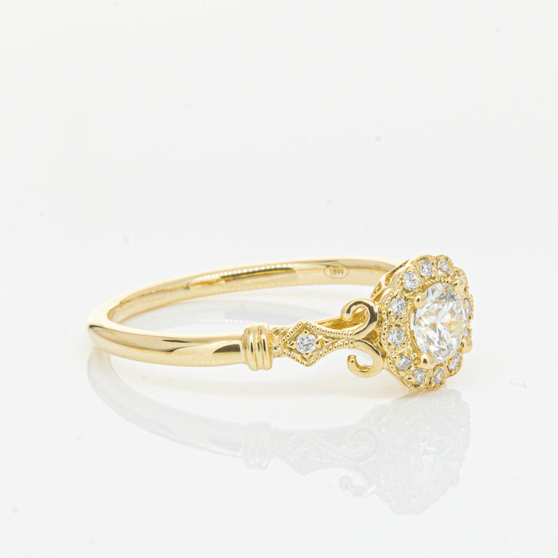 18ct Yellow Gold .30ct Diamond Versailles Ring-Ring-Walker & Hall
