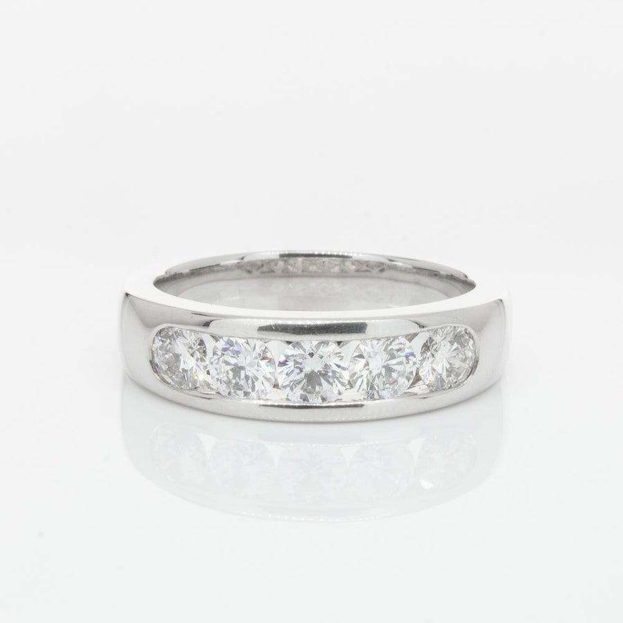 18ct White Gold 1.01ct Diamond Loire Ring-Ring-Walker & Hall