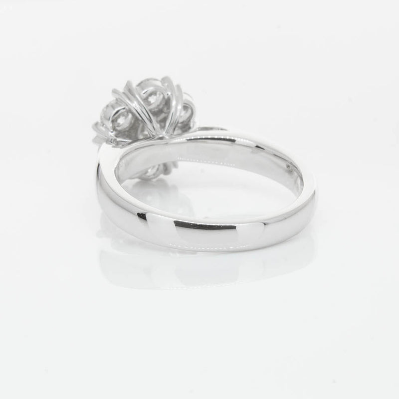 18ct White Gold 2.25ct Diamond Lotus Ring-Ring-Walker & Hall
