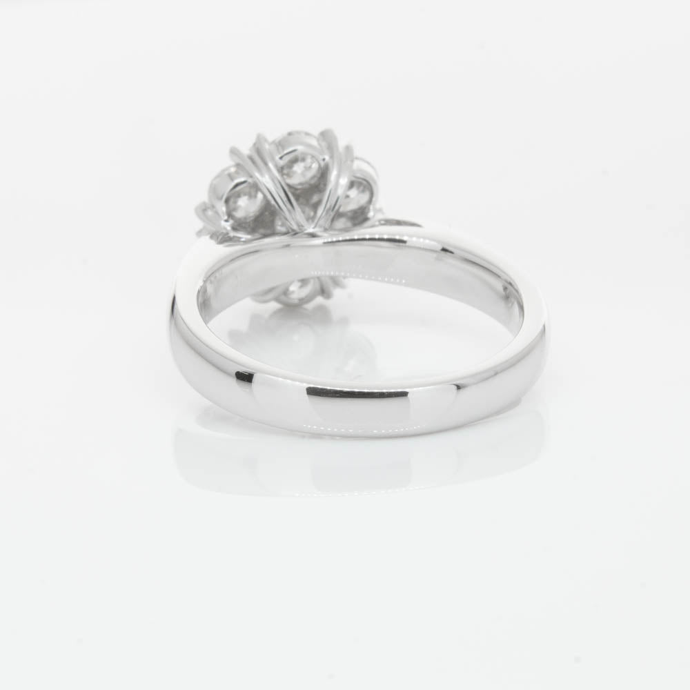 18ct White Gold 1.20ct Diamond Lotus Ring-Ring-Walker & Hall