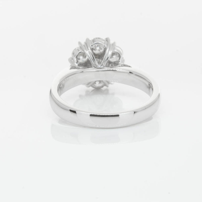 18ct White Gold 2.25ct Diamond Lotus Ring-Ring-Walker & Hall