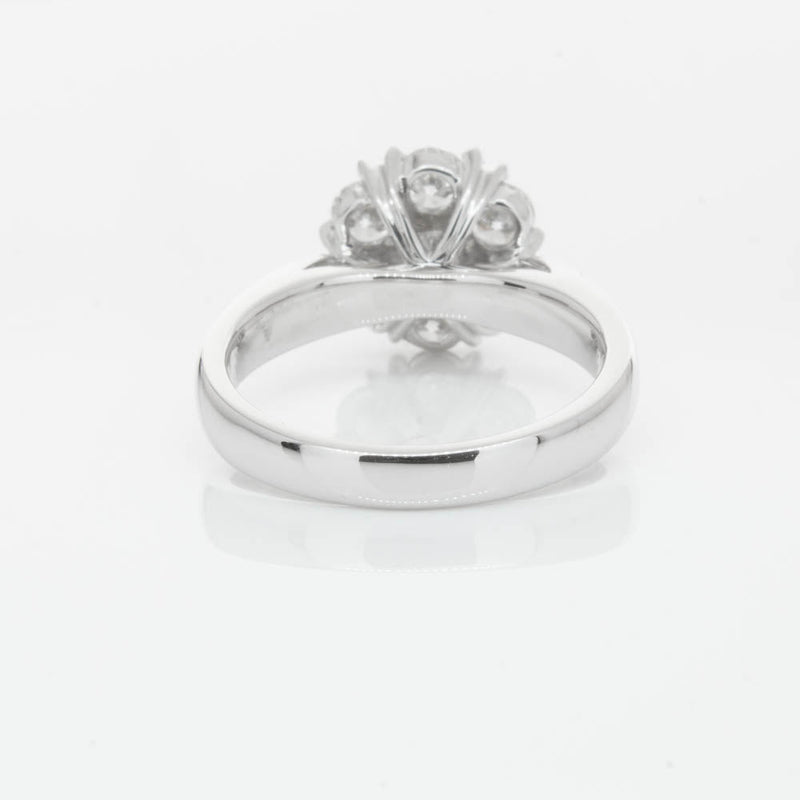 18ct White Gold 2.25ct Diamond Lotus Ring-Ring-Walker & Hall