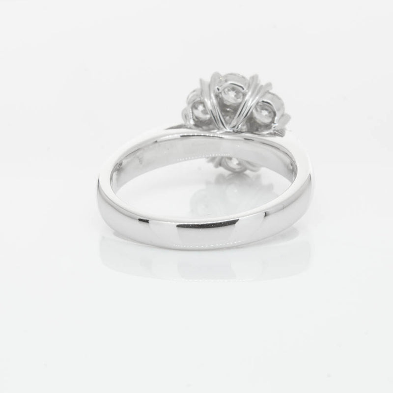 18ct White Gold 2.25ct Diamond Lotus Ring-Ring-Walker & Hall