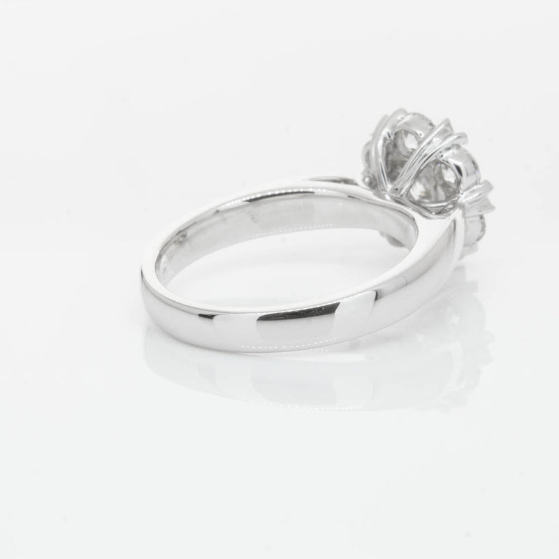 18ct White Gold 2.25ct Diamond Lotus Ring-Ring-Walker & Hall