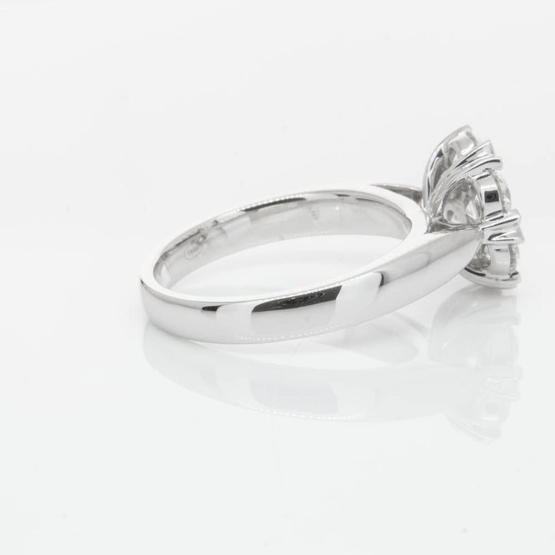 18ct White Gold 1.20ct Diamond Lotus Ring-Ring-Walker & Hall