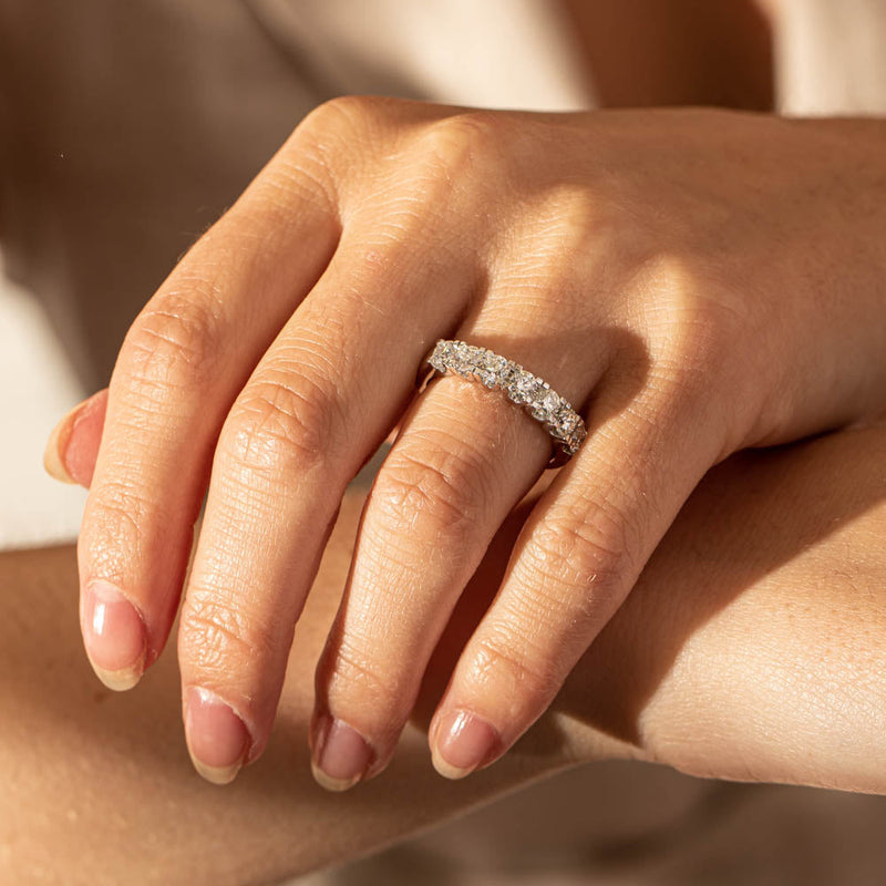 18ct White Gold Diamond Rialto Ring-Ring-Walker & Hall