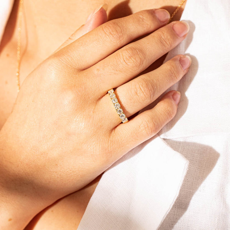 18ct Yellow Gold 1.00ct Diamond Rialto Ring-Ring-Walker & Hall