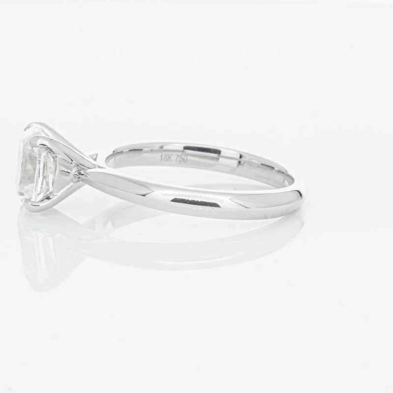 18ct White Gold 2.01ct Cushion Cut Diamond Venetian Ring-Ring-Walker & Hall