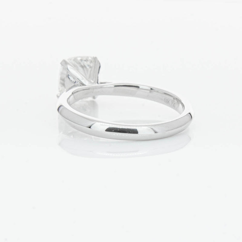 18ct White Gold 2.01ct Cushion Cut Diamond Venetian Ring-Ring-Walker & Hall