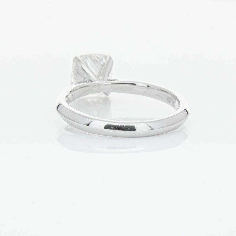18ct White Gold 2.01ct Cushion Cut Diamond Venetian Ring-Ring-Walker & Hall