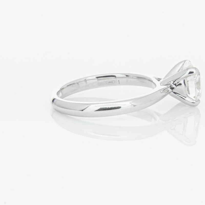 18ct White Gold 2.01ct Cushion Cut Diamond Venetian Ring-Ring-Walker & Hall