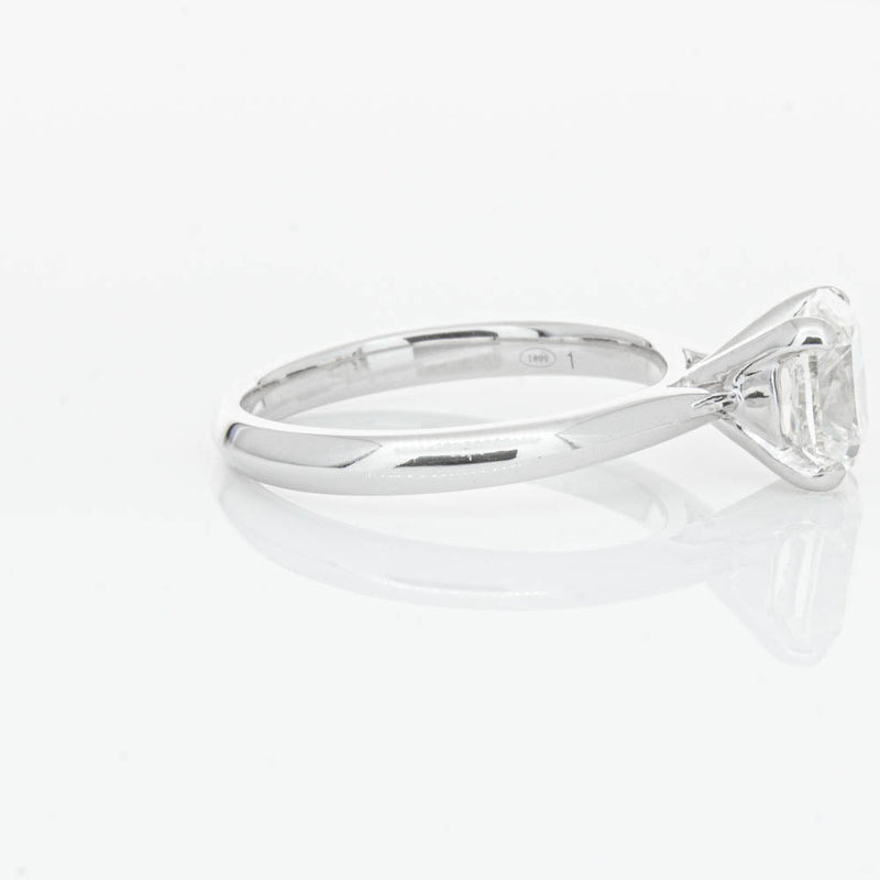 18ct White Gold 2.01ct Cushion Cut Diamond Venetian Ring-Ring-Walker & Hall