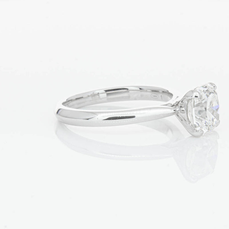 18ct White Gold 2.01ct Cushion Cut Diamond Venetian Ring-Ring-Walker & Hall