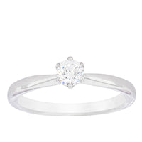 18ct White Gold .35ct Diamond Nova Ring-Ring-Walker & Hall