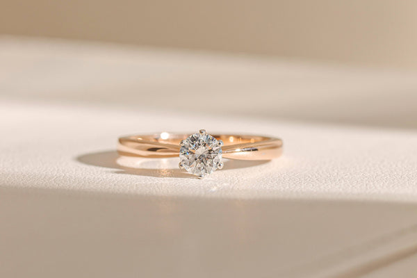Rose Gold Natural Diamond Ring