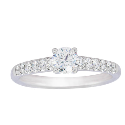 18ct White Gold .50ct Diamond Meridien Ring-Ring-Walker & Hall