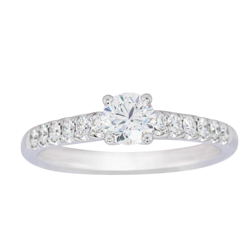 18ct White Gold .50ct Diamond Meridien Ring-Ring-Walker & Hall