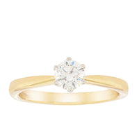 18ct Yellow Gold .51ct Diamond Nova Ring-Ring-Walker & Hall