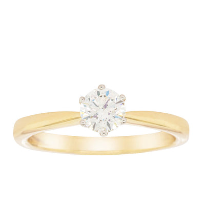 18ct Yellow Gold .51ct Diamond Nova Ring-Ring-Walker & Hall