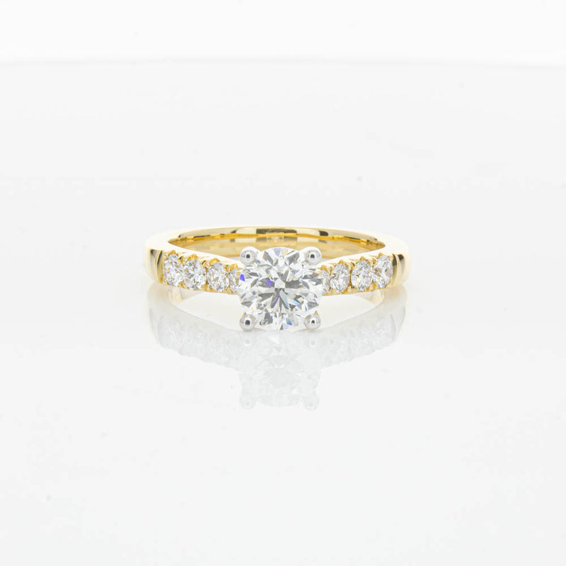 18ct Yellow Gold 1.00ct Diamond Phoenix Ring-Ring-Walker & Hall