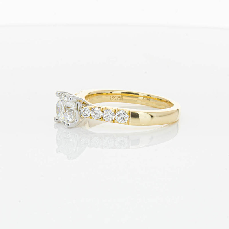 18ct Yellow Gold 1.00ct Diamond Phoenix Ring-Ring-Walker & Hall