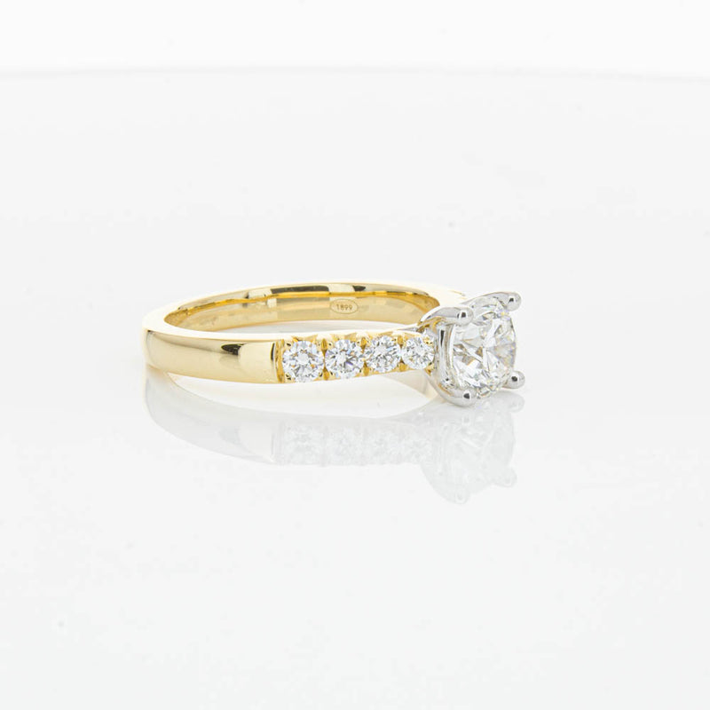 18ct Yellow Gold 1.00ct Diamond Phoenix Ring-Ring-Walker & Hall