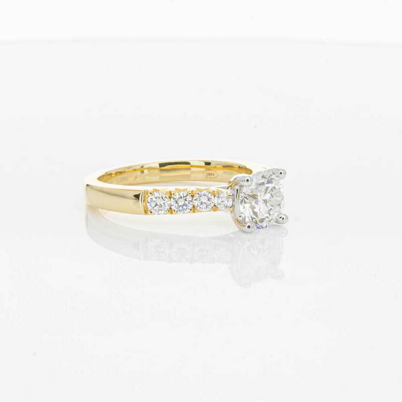 18ct Yellow Gold 1.00ct Diamond Phoenix Ring-Ring-Walker & Hall