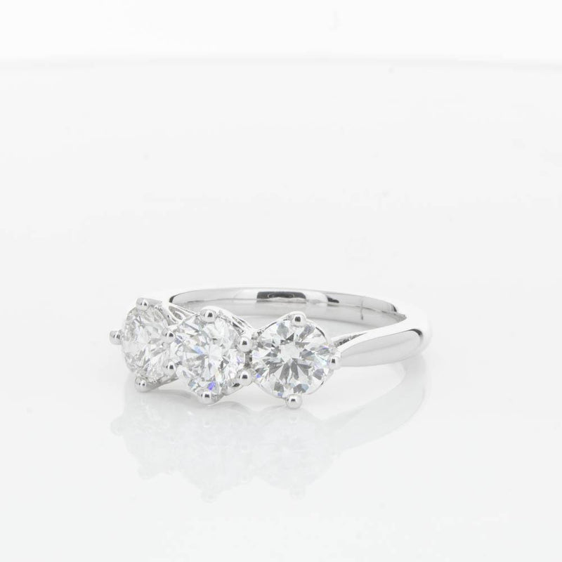 18ct White Gold 1.51ct Diamond Coronado Ring-Ring-Walker & Hall