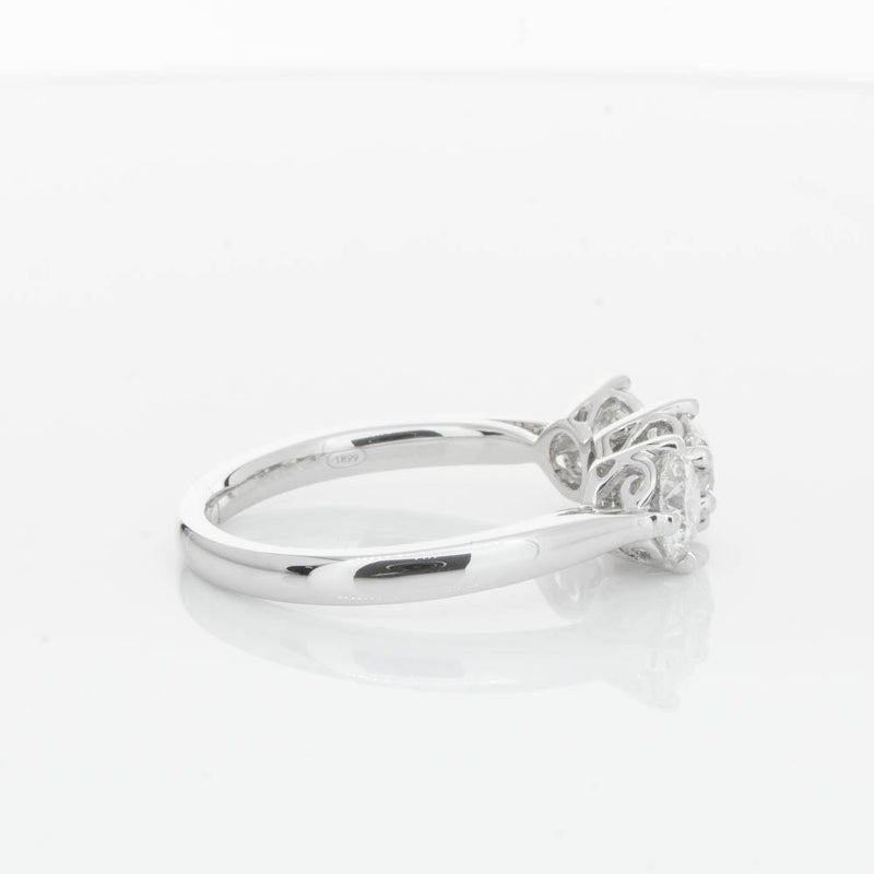 18ct White Gold 1.51ct Diamond Coronado Ring-Ring-Walker & Hall